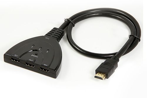 供應鑫蘭林混批HDMI三進一出切換器 音頻同步切換的完美解決方案